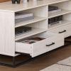 imageNovogratz Kelly TV Stand with Drawers for TVs up to 55quot Ivory Oak