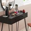 imageNovogratz Kimberly at Home Vanity with Drawers Black Oak