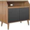 imageNovogratz Magnolia Record Stand WalnutBlack