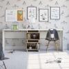 imageNovogratz Nelson 2Way Desk Black OakWhite