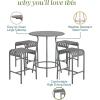 imageNovogratz Ola 5Piece High Dining Set by The CharcoalCharcoal