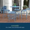 imageNovogratz Ola 5Piece High Dining Set by The CharcoalFrench Blue