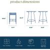 imageNovogratz Ola 5Piece High Dining Set by The CharcoalFrench Blue