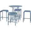 imageNovogratz Ola 5Piece High Dining Set by The CharcoalFrench Blue