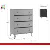 imageNovogratz Owen 4 Drawer Dresser Black