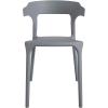 imageNovogratz Poolside Collection Felix Stacking Dining Chairs IndoorOutdoor 4Pack French BlueCharcoal