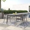 imageNovogratz Poolside Collection Felix Stacking Dining Chairs IndoorOutdoor 4Pack French BlueCharcoal
