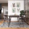 imageNovogratz Poolside Collection Felix Stacking Dining Chairs IndoorOutdoor 4Pack French BlueCharcoal