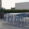 imageNovogratz Poolside Collection Felix Stacking Dining Chairs IndoorOutdoor 4Pack French BlueFrench Blue