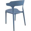 imageNovogratz Poolside Collection Felix Stacking Dining Chairs IndoorOutdoor 4Pack French BlueFrench Blue