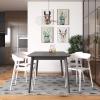 imageNovogratz Poolside Collection Felix Stacking Dining Chairs IndoorOutdoor 4Pack French BlueWhite