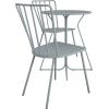 imageNovogratz Poolside Gossip Collection Heidi OutdoorIndoor 3 Piece Bistro Set Light GrayLight Gray