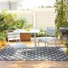 imageNovogratz Poolside Gossip Collection June OutdoorIndoor Square Dining Table Light GreyLight Grey