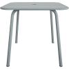 imageNovogratz Poolside Gossip Collection June OutdoorIndoor Square Dining Table Light GreyLight Grey