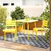 imageNovogratz Poolside Gossip Collection June Square Dining Table YellowYellow