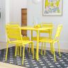 imageNovogratz Poolside Gossip Collection June Square Dining Table YellowYellow
