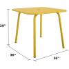 imageNovogratz Poolside Gossip Collection June Square Dining Table YellowYellow