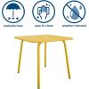 imageNovogratz Poolside Gossip Collection June Square Dining Table YellowYellow