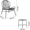 imageNovogratz Poolside Gossip Marilyn 3 Piece Resin Weave Chat Set Charcoal