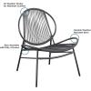 imageNovogratz Poolside Gossip Marilyn 3 Piece Resin Weave Chat Set Charcoal
