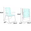imageNovogratz Poolside Gossip Priscilla Folding Chairs 2Pack YellowAqua Haze