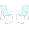 imageNovogratz Poolside Gossip Priscilla Folding Chairs 2Pack YellowAqua Haze
