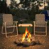 imageNovogratz Poolside Gossip Priscilla Folding Chairs 2Pack YellowGrey