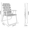 imageNovogratz Poolside Gossip Priscilla Folding Chairs 2Pack YellowGrey