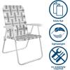 imageNovogratz Poolside Gossip Priscilla Folding Chairs 2Pack YellowGrey