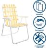 imageNovogratz Poolside Gossip Priscilla Folding Chairs 2Pack YellowYellow