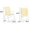 imageNovogratz Poolside Gossip Priscilla Folding Chairs 2Pack YellowYellow