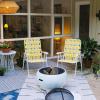 imageNovogratz Poolside Gossip Priscilla Folding Chairs 2Pack YellowYellow