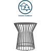 imageNovogratz Poolside Gossip Roberta OutdoorIndoor Side Table CharcoalCharcoal