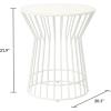 imageNovogratz Poolside Gossip Roberta OutdoorIndoor Side Table CharcoalWhite