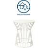 imageNovogratz Poolside Gossip Roberta OutdoorIndoor Side Table CharcoalWhite