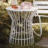 imageNovogratz Poolside Gossip Roberta OutdoorIndoor Side Table CharcoalWhite