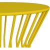 imageNovogratz Poolside Gossip Roberta OutdoorIndoor Side Table CharcoalYellow