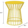 imageNovogratz Poolside Gossip Roberta OutdoorIndoor Side Table CharcoalYellow