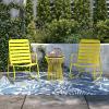 imageNovogratz Poolside Gossip Roberta OutdoorIndoor Side Table CharcoalYellow