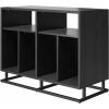 imageNovogratz Regal Double Wide Record StationAccent Cabinet Black Oak