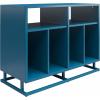 imageNovogratz Regal Double Wide Record StationAccent Cabinet Blue