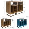 imageNovogratz Regal Double Wide Record StationAccent Cabinet Blue