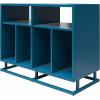 imageNovogratz Regal Double Wide Record StationAccent Cabinet Blue