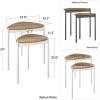 imageNovogratz Tallulah Nesting Tables WalnutGrayWhite