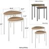 imageNovogratz Tallulah Nesting Tables WalnutGrayWhite
