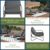imageNovogratz Wrenn 4Piece Sling and Cushion Conversation Set by The Spanish GreenCharcoal