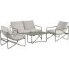 imageNovogratz Wrenn 4Piece Sling and Cushion Conversation Set by The Spanish GreenGreen