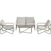 imageNovogratz Wrenn 4Piece Sling and Cushion Conversation Set by The Spanish GreenGreen