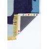 imageNovogratz by Momeni Atticus Noah Hand Made Wool Blue Area Rug 4 X 6Blue