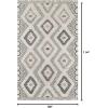 imageNovogratz by Momeni Rugs Indio 100 Wool Hand Made Contemporary Area Rug 2 X 3 Black INDIOIND5BLK203076 x 96 Rectangular